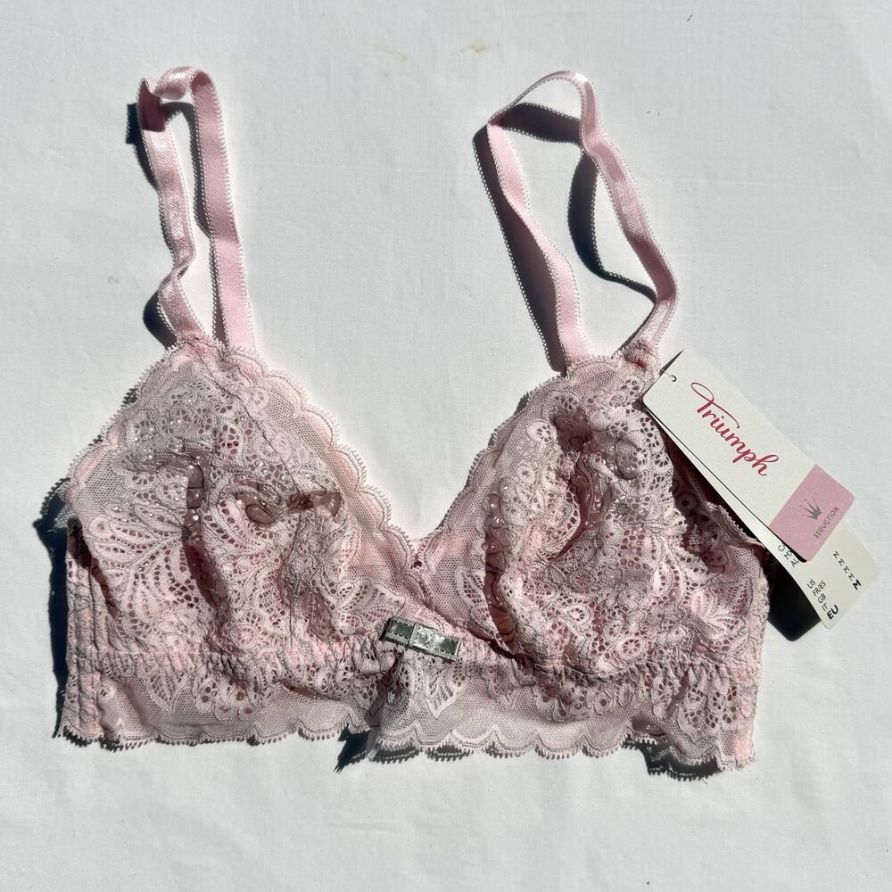 Triumph Amourette Spotlight Bralette Bra Medium Pink N01